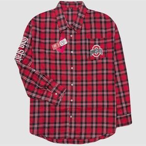 Ohio State Buckeyes / FOCO / Flannel Shirt - NWT Mens Size 2XL Multi - #47583-H9